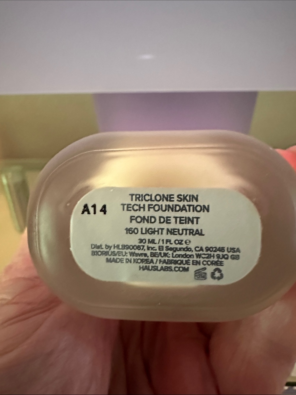 Haus Labs by Lady Gaga Tracine Skin Tech Foundation 160 Light Neutral - Picture 3 of 3